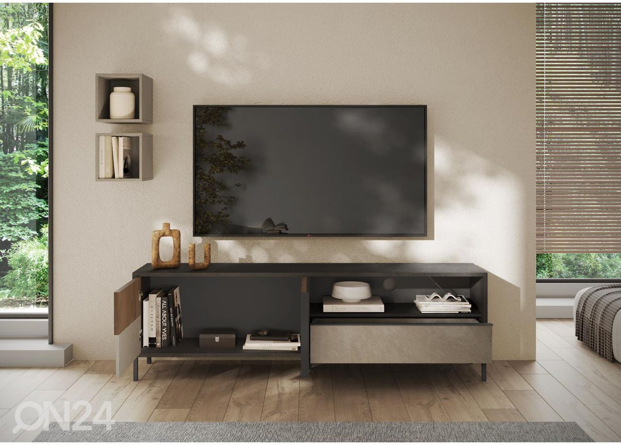 TV-alus Everest 206 cm, beež/mercury suurendatud