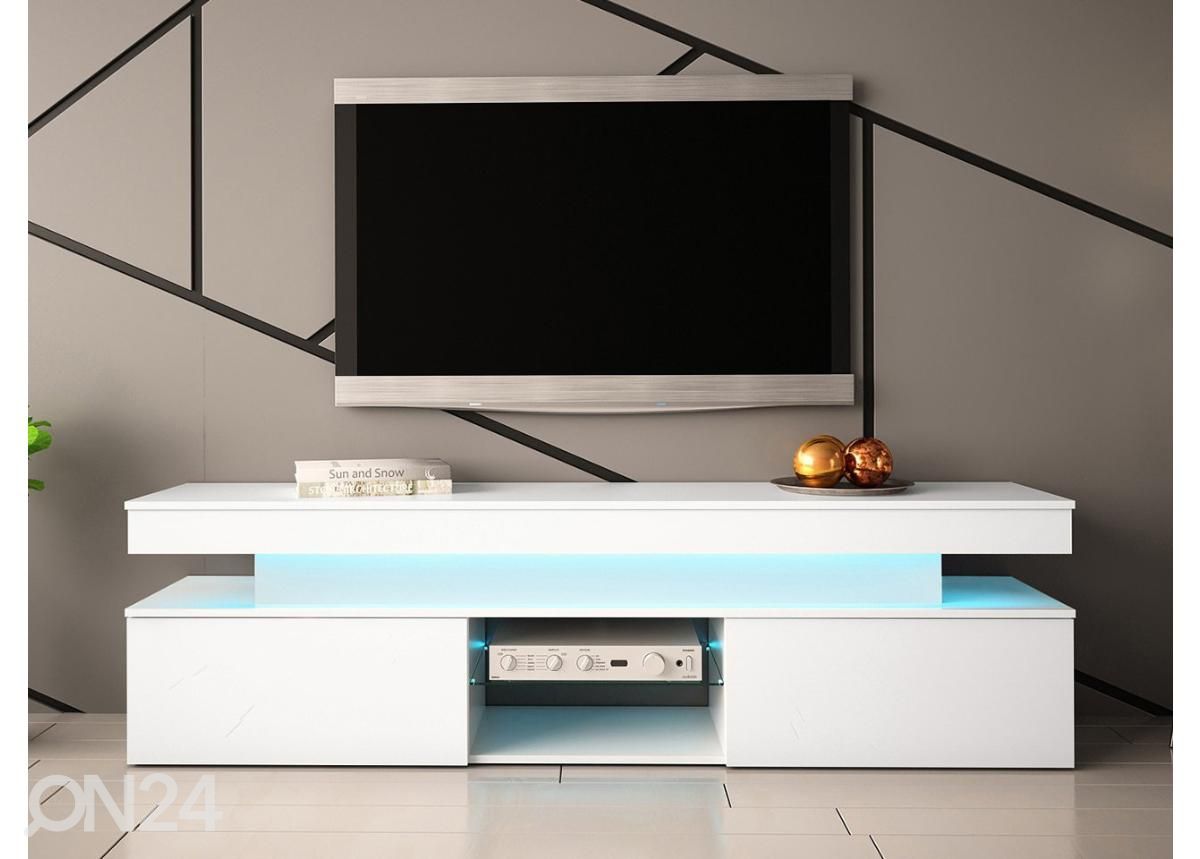 TV-alus Glossa 190 cm + LED suurendatud