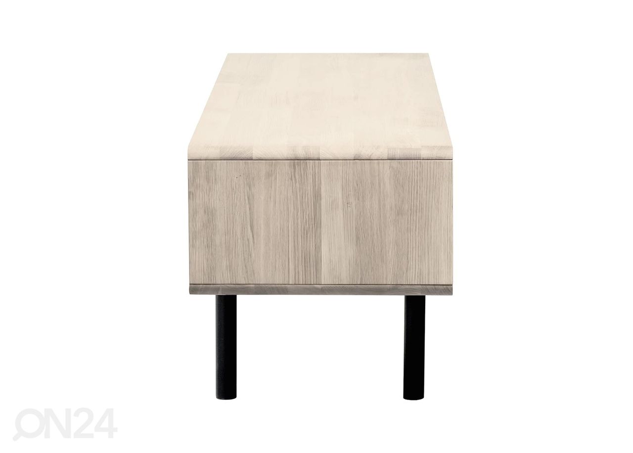 TV-alus Tokyo 107 cm, valge õli suurendatud