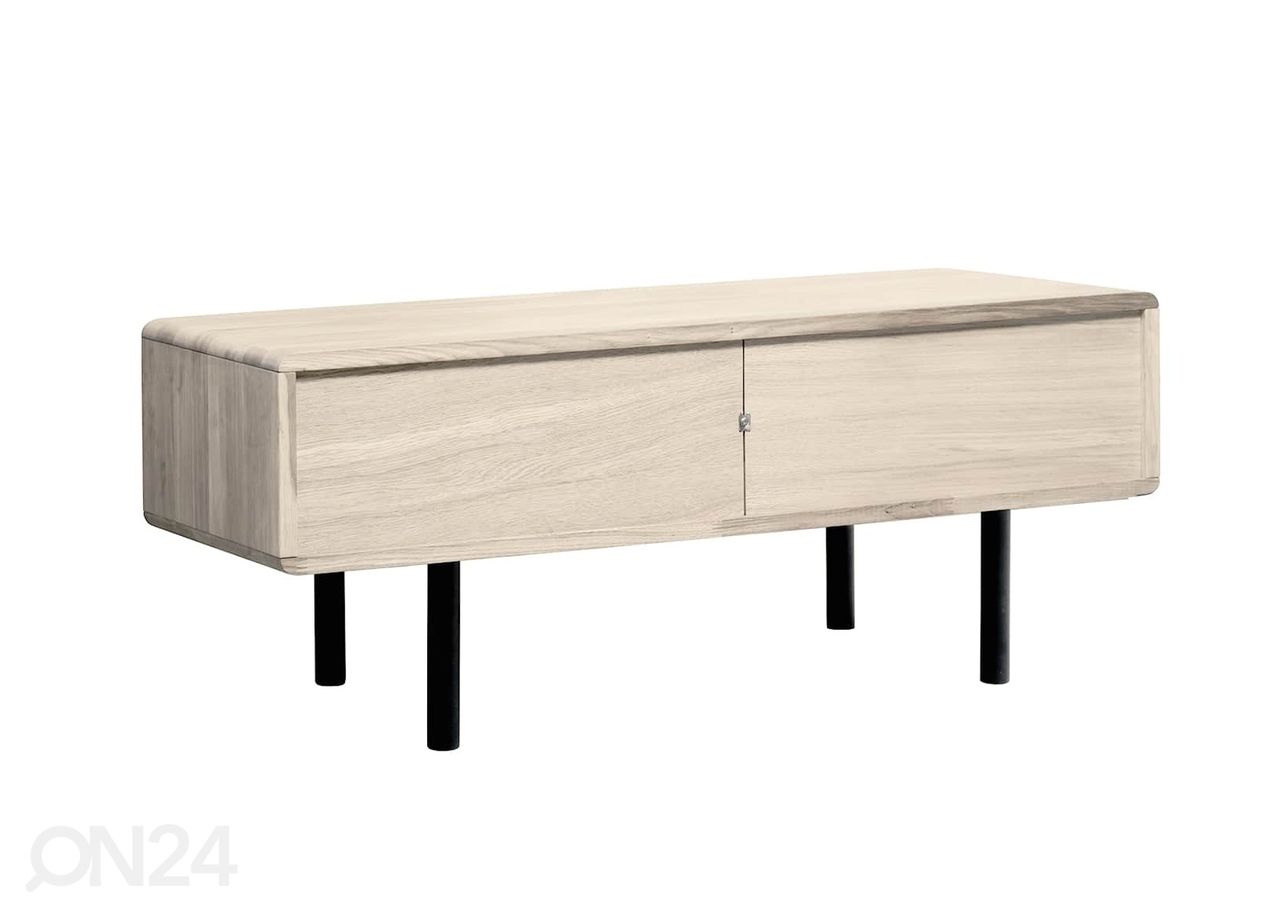 TV-alus Tokyo 107 cm, valge õli suurendatud