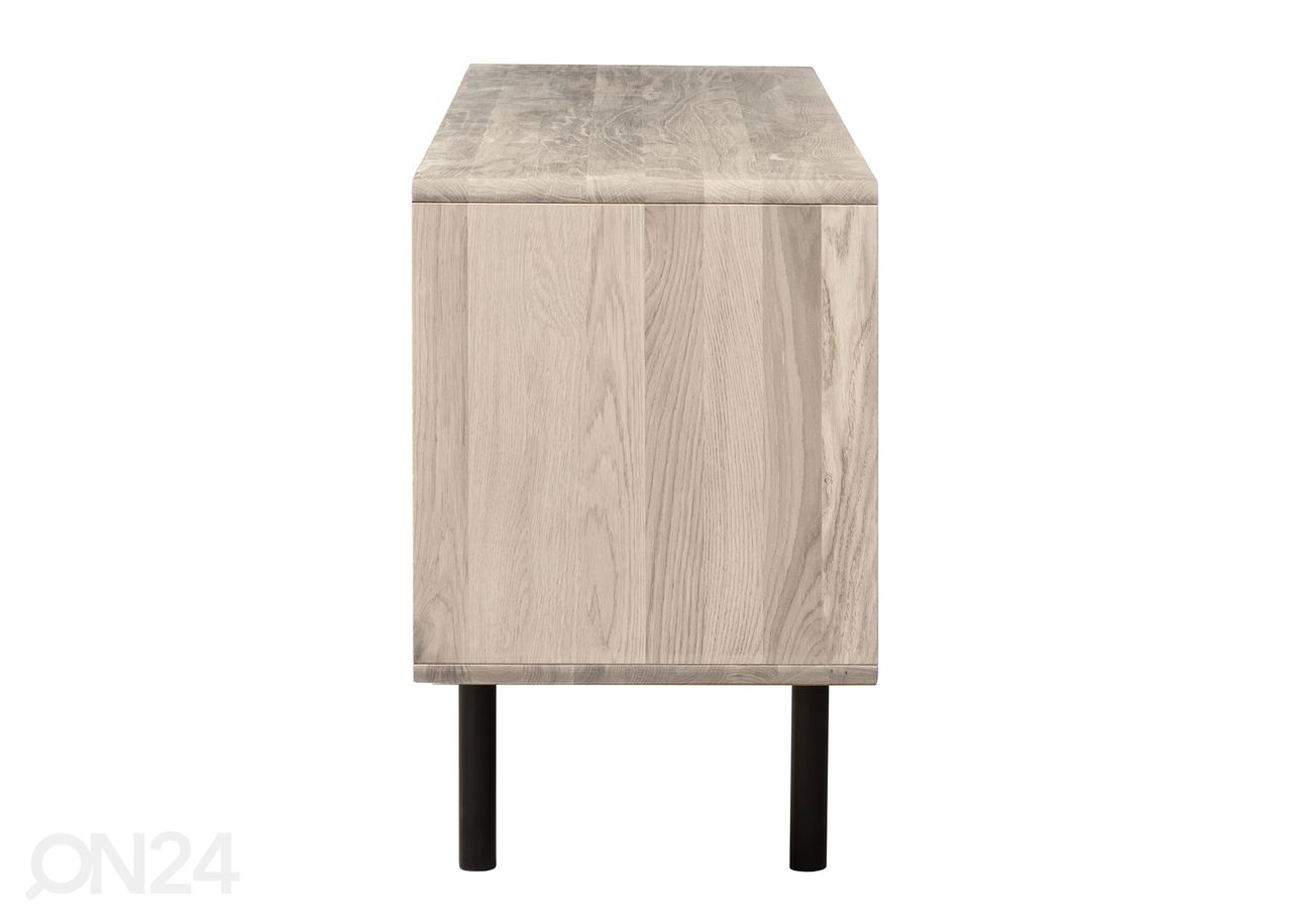 TV-alus Tokyo 160 cm, valge õli suurendatud