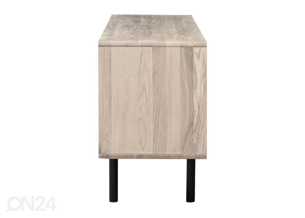 TV-alus Tokyo 160 cm, valge õli suurendatud