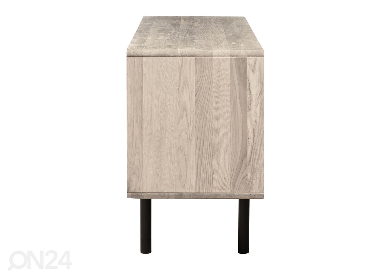 TV-alus Tokyo 213 cm, valge õli suurendatud