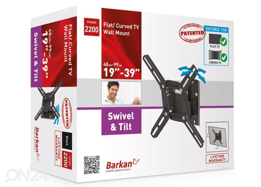 TV-seinakinnitus Barkan 2200.B 13"- 39" suurendatud