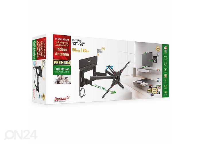 TV-seinakinnitus integreeritud antenniga Barkan VTM464L 19"- 80" suurendatud