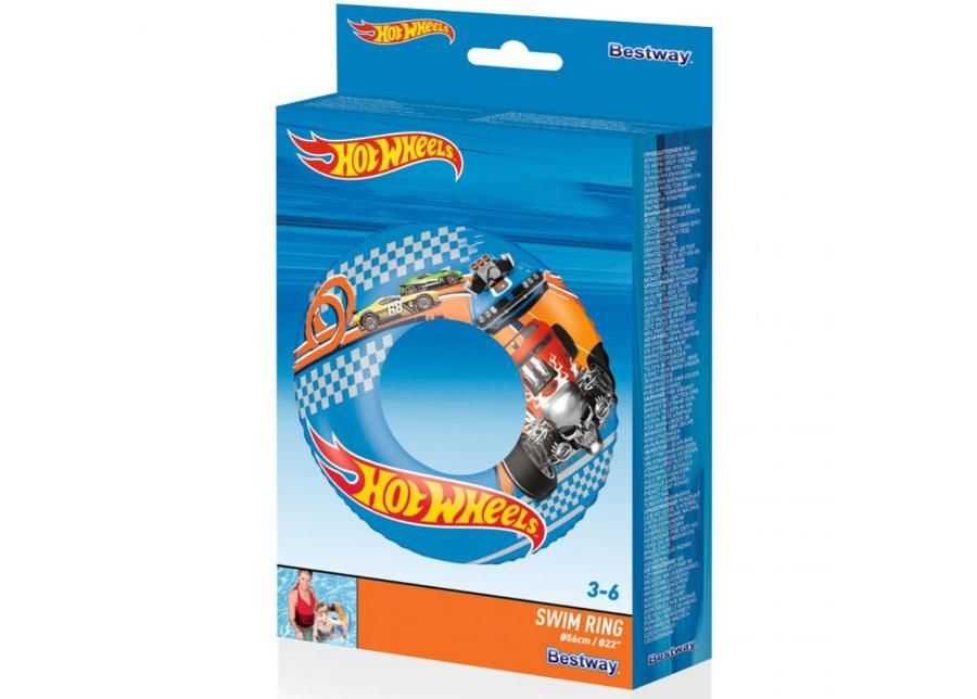 Ujumisrõngas BESTWAY HOT WHELLS 56cm suurendatud