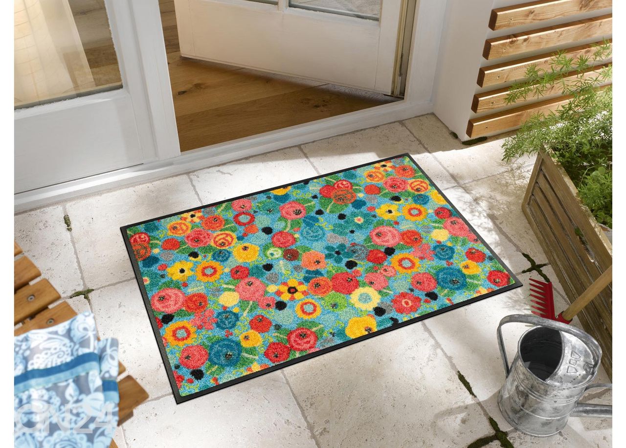 Uksematt Flower Power 50x75 cm suurendatud