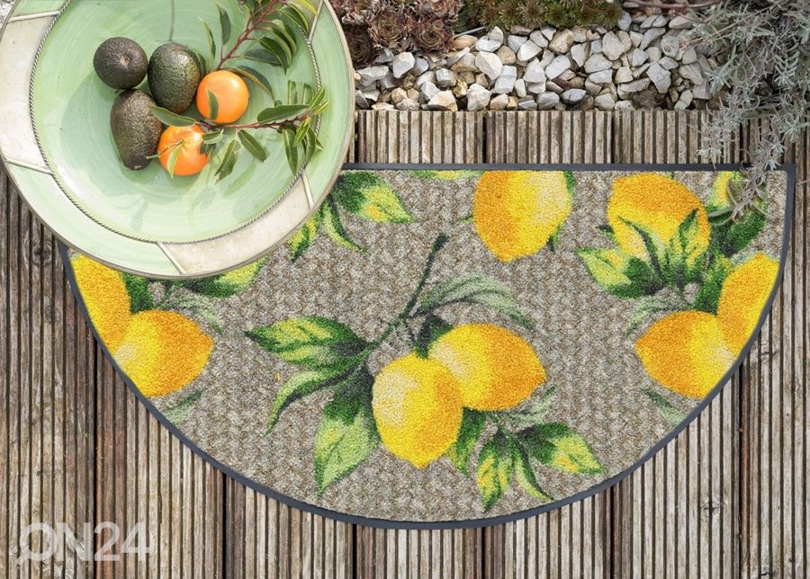Uksematt Lemons Pure 42x85 cm suurendatud