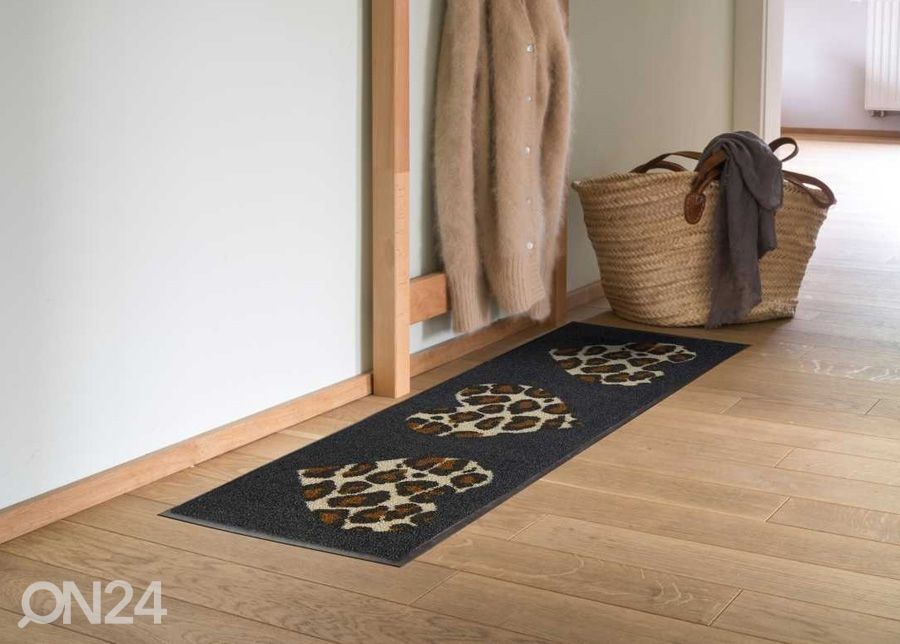 Uksematt Leo Love 30x100 cm suurendatud