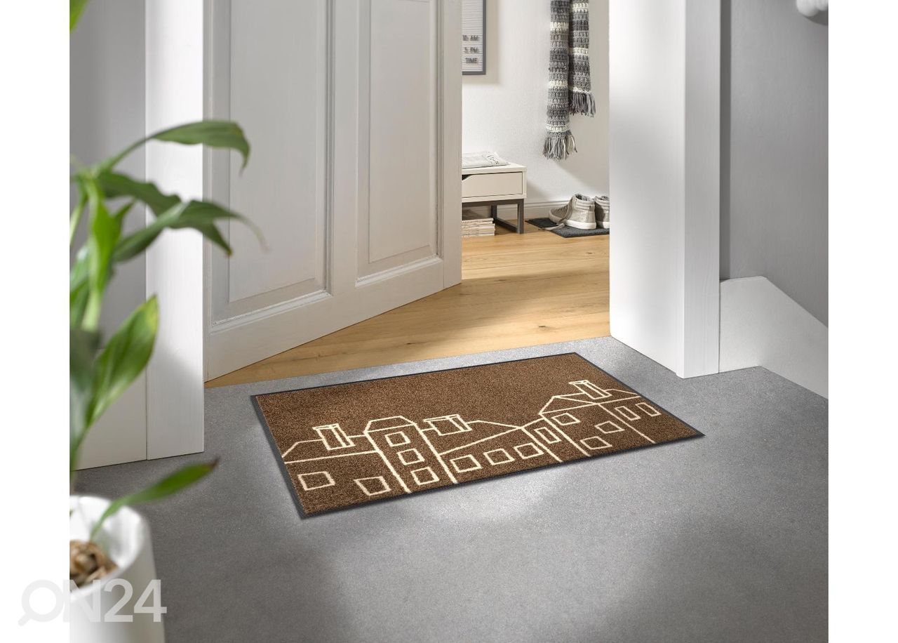 Uksematt Linecity 50x75 cm suurendatud