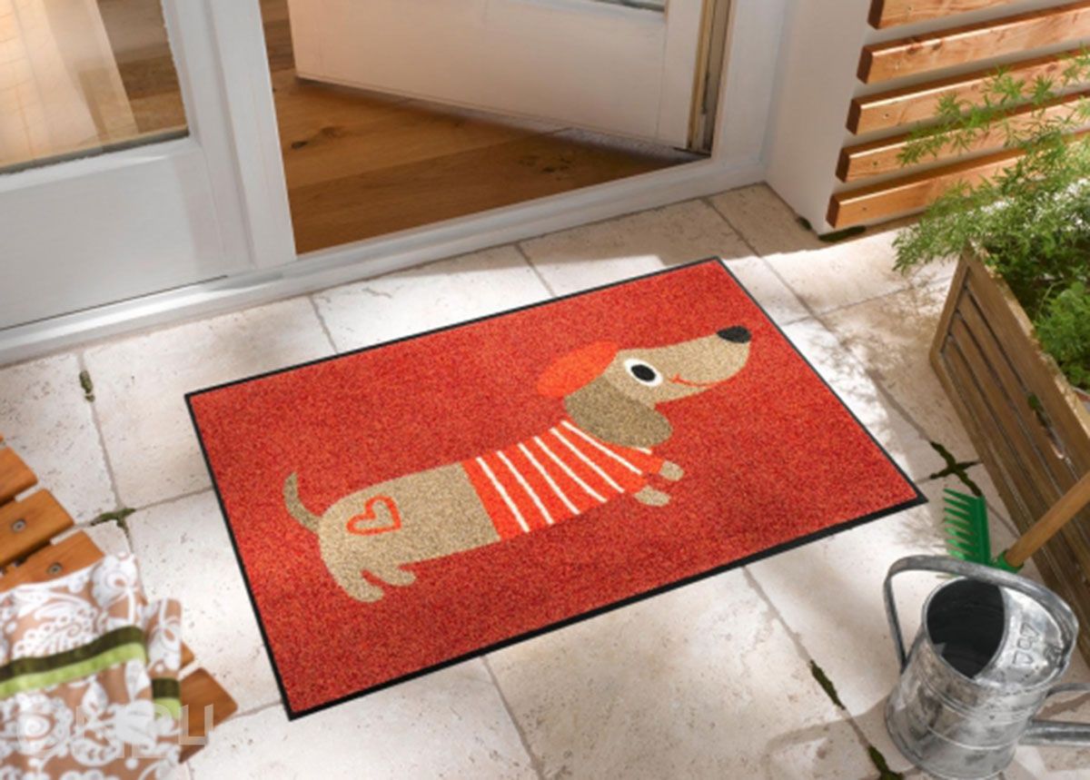 Uksematt Monsieur Chien 50x75 cm suurendatud