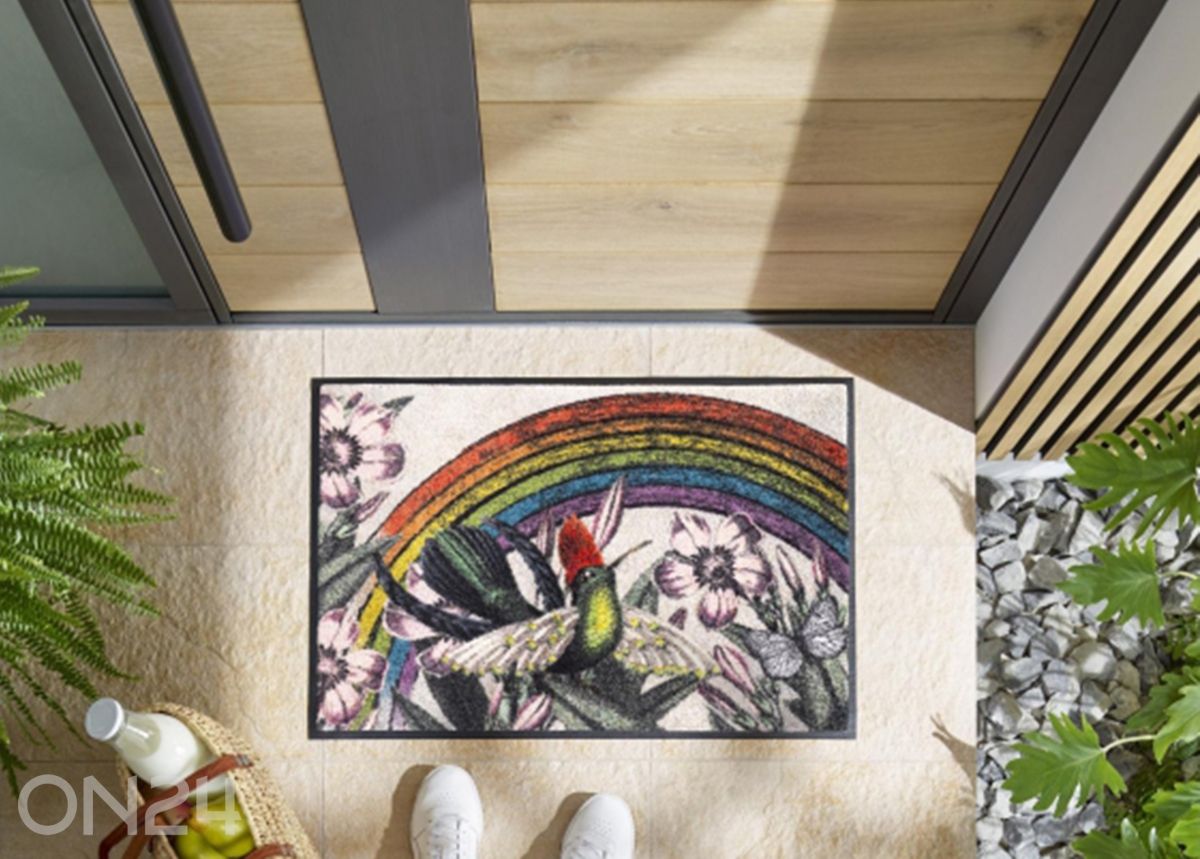 Uksematt Rainbow Garden 50x75 cm suurendatud