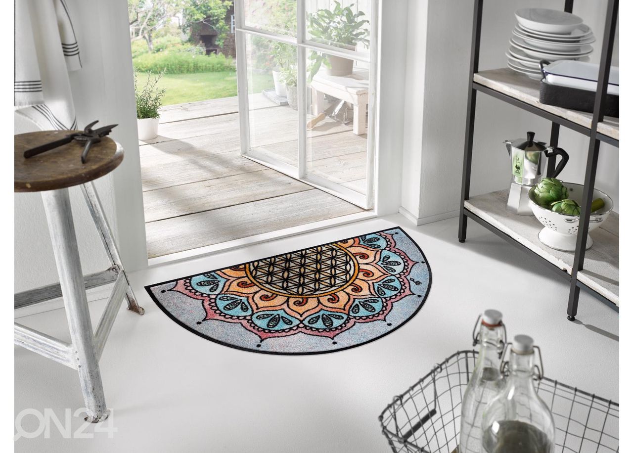 Uksematt Round Harmony Pattern 50x85 cm suurendatud