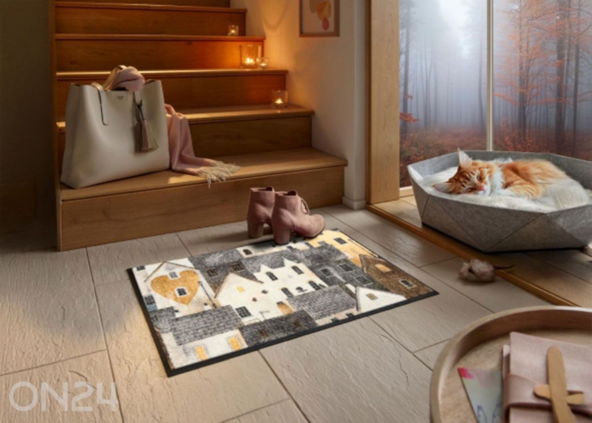 Uksematt Urban Blocks 50x75 cm suurendatud