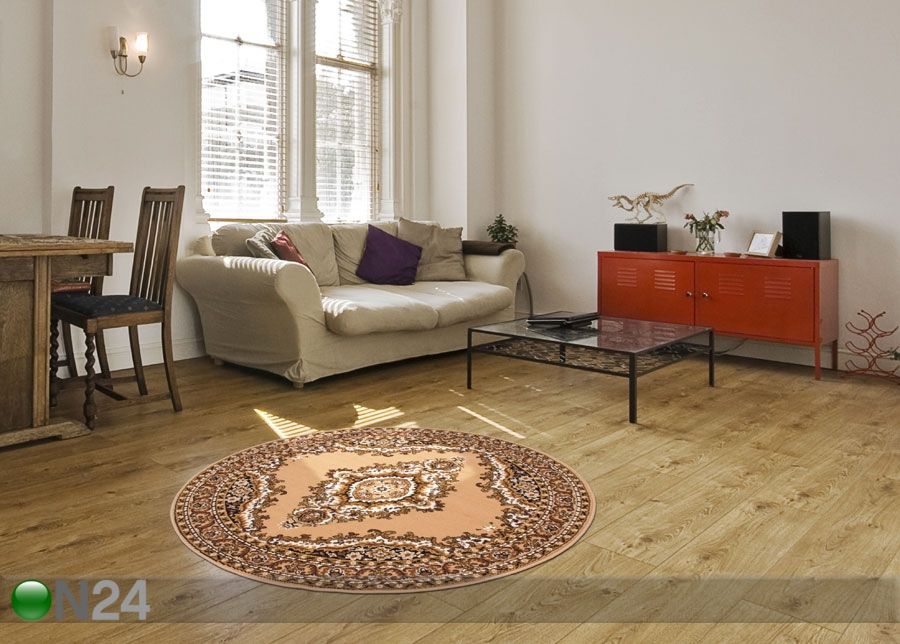 Ümmargune vaip Ø120 cm suurendatud
