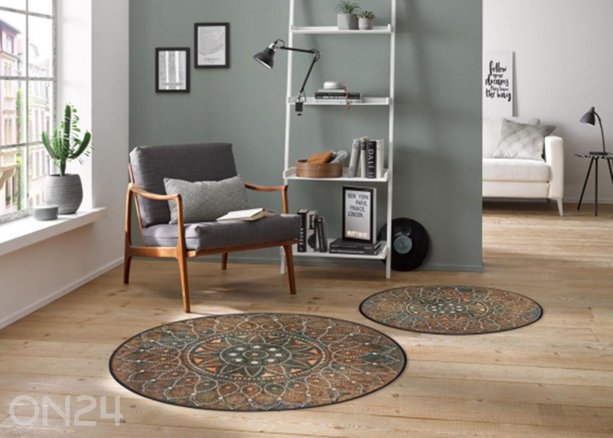 Ümmargune vaip Madhana Ø 115 cm suurendatud