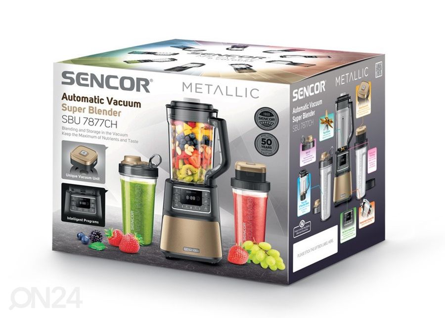 Vaakumblender Sencor Metallic SBU7877CH suurendatud