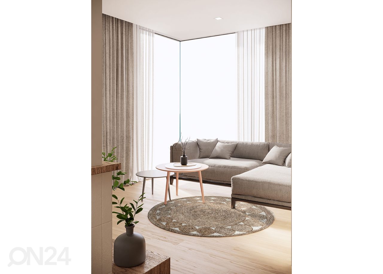 Vaip Boho Ø90 cm suurendatud