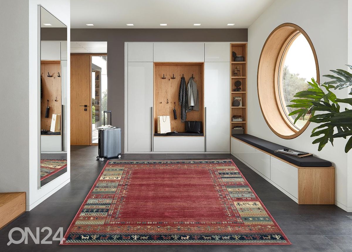 Vaip Cherina 60x120 cm, punane suurendatud