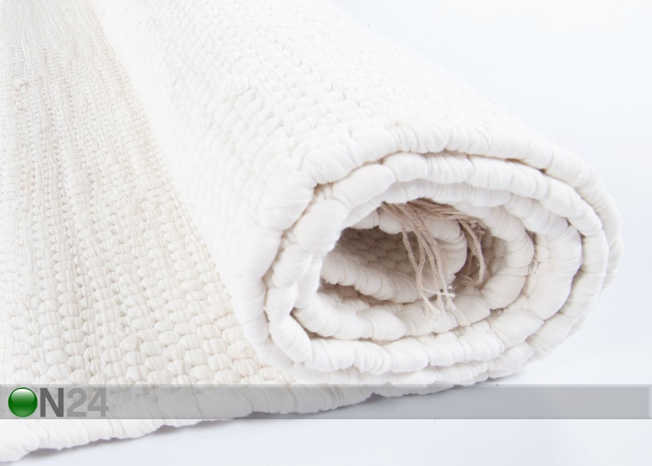 Vaip Happy Cotton Uni 90x160 cm, valge suurendatud