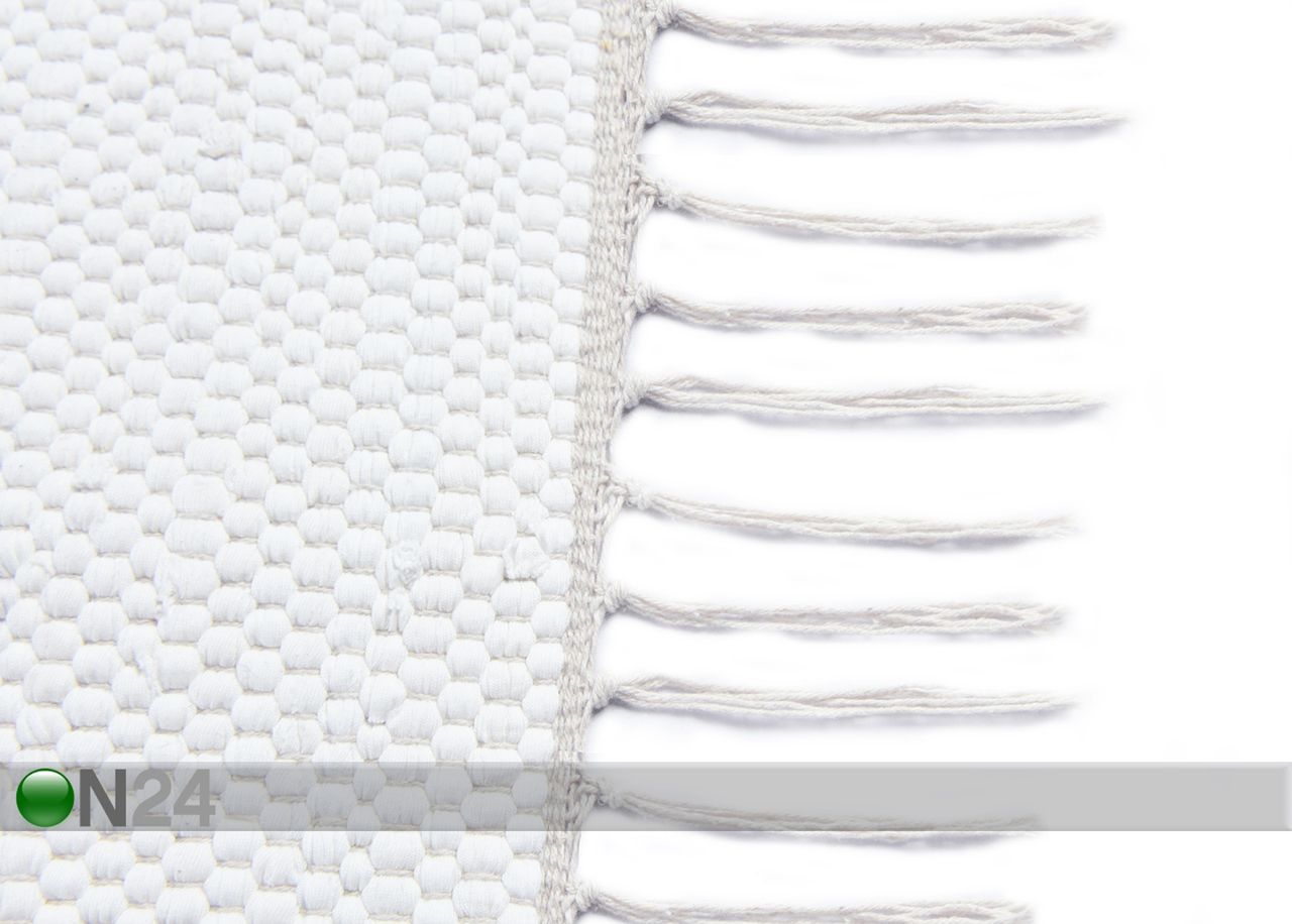 Vaip Happy Cotton Uni 90x160 cm, valge suurendatud