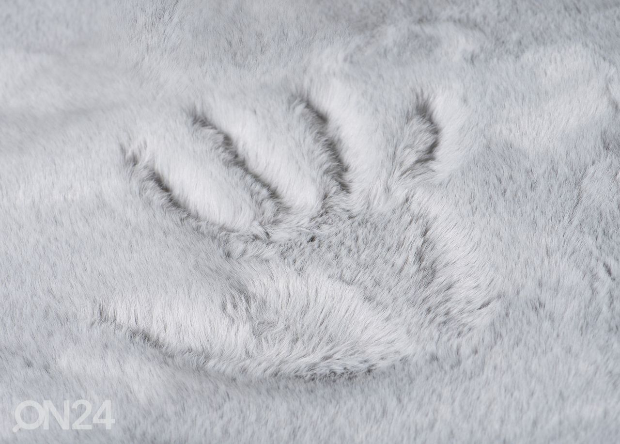 Vaip Rabbit fur 100x100 cm, helehall suurendatud