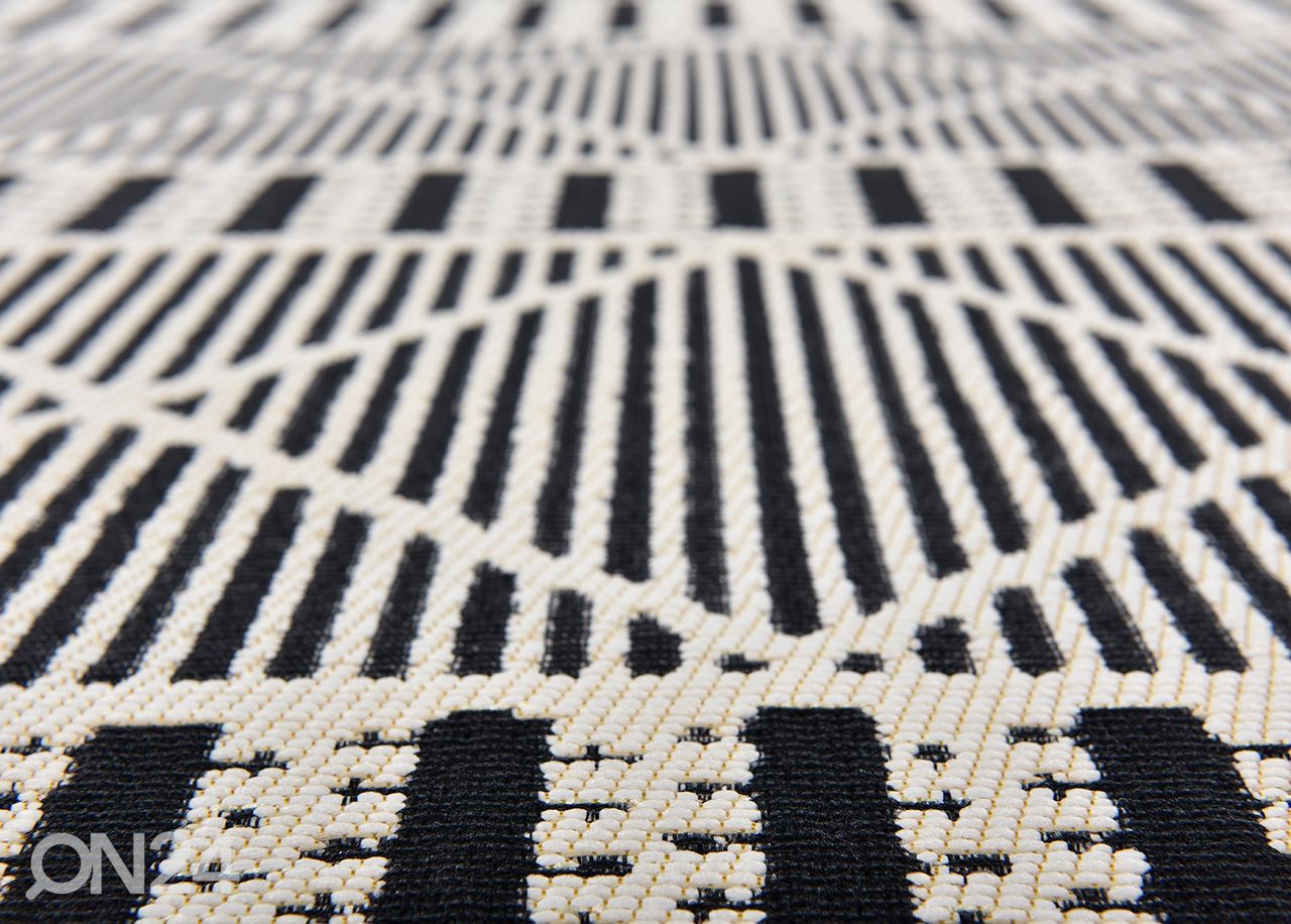Vaip Tom Tailor Funky Outdoor Geometric, 160x235 cm must suurendatud
