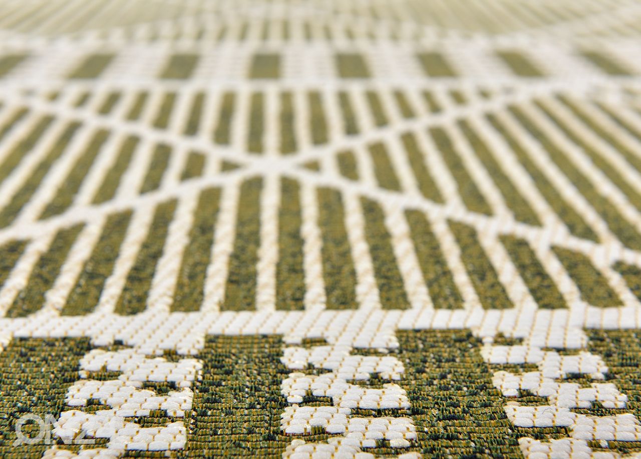 Vaip Tom Tailor Funky Outdoor Geometric, 80x165 cm roheline suurendatud