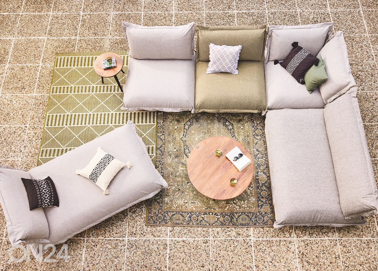 Vaip Tom Tailor Funky Outdoor Geometric, 80x165 cm roheline suurendatud