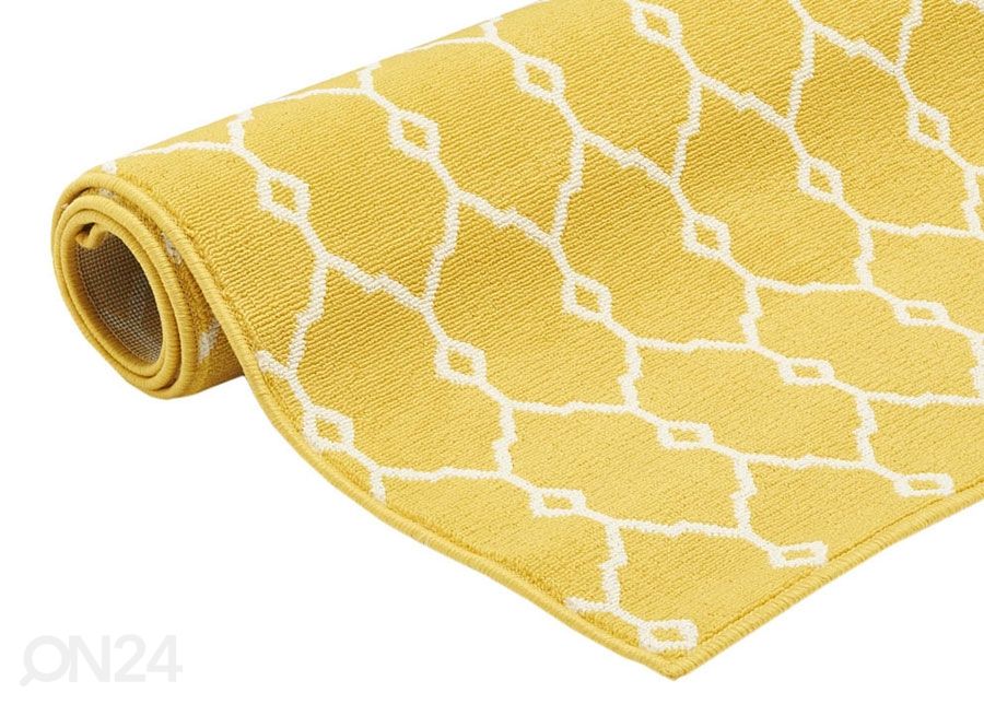 Vaip Trellis Yellow 133x190 cm suurendatud