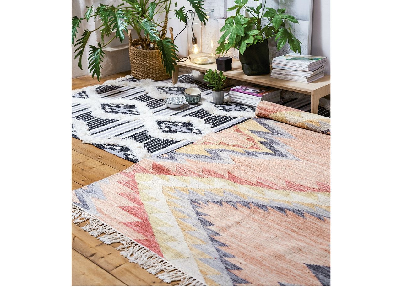 Vaip Vintage Zigzag Kelim 65x135cm suurendatud