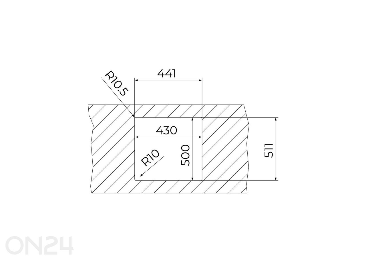 Valamu Teka ForLine RS15 40.40 suurendatud