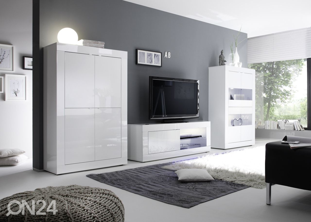Valge TV-alus Basic suurendatud