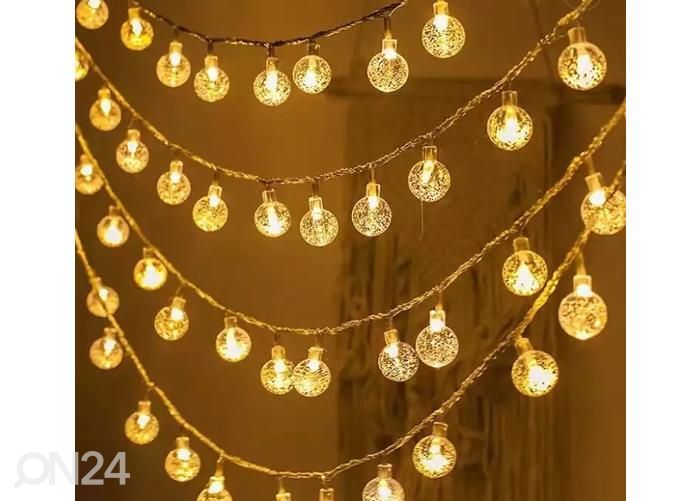 Valguskett 100LED 10 m soe valge suurendatud