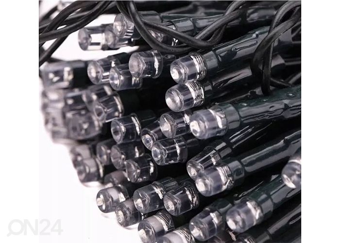 Valguskett päikesepatareiga 2x10 m 200 LED soe valge suurendatud