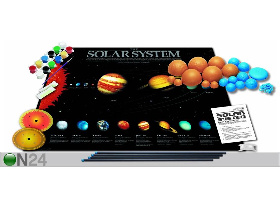 Valmista ise 3D päikesesüsteem suurendatud