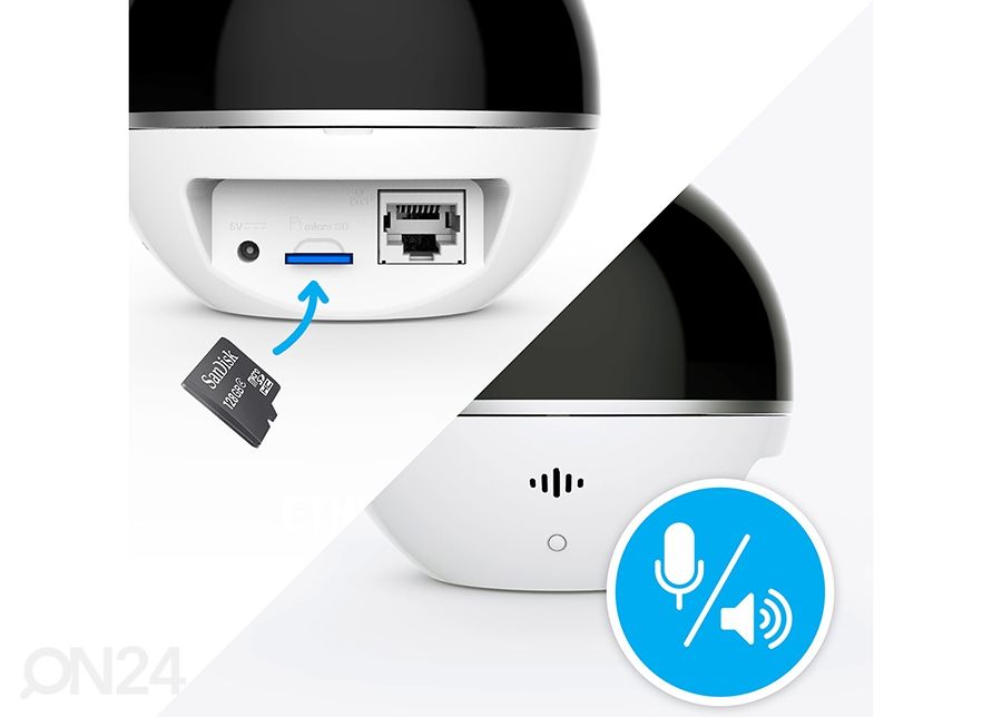 Valvekaamera Ezviz Mini 360 Plus suurendatud