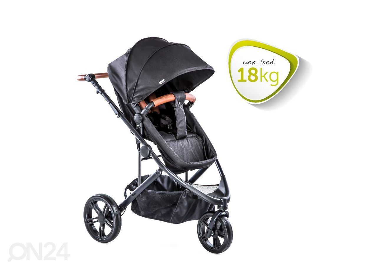 Vankrikomplekt Hauck Essential Pacific 3 Shop N Drive Caviar suurendatud