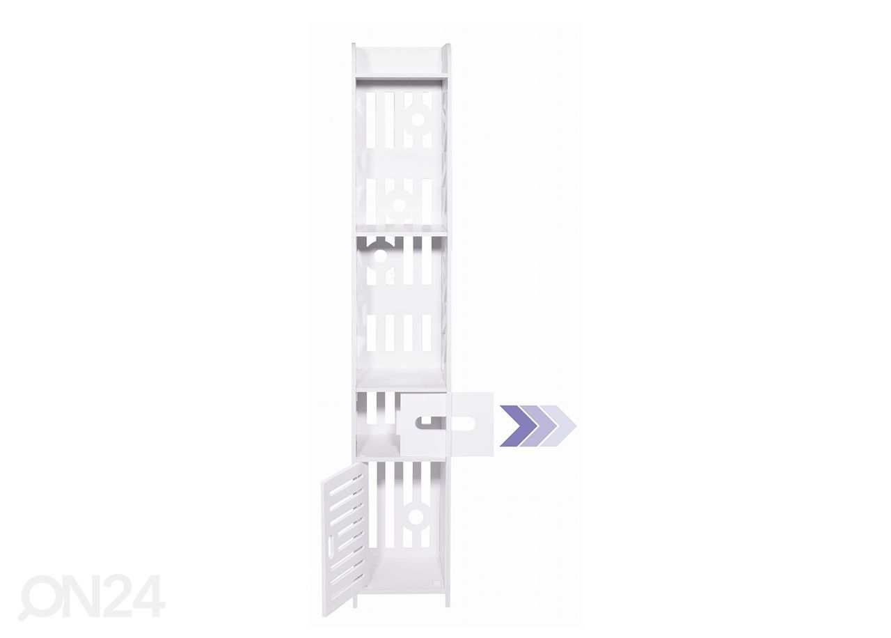 Vannitoakapp 120 cm, valge suurendatud