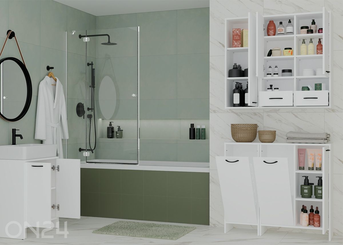 Vannitoakapp seinale Nina suurendatud