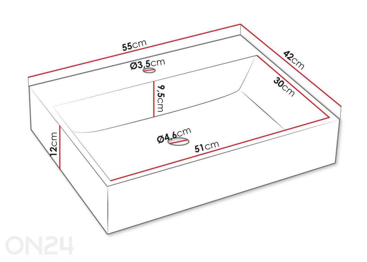 Vannitoakomplekt Gariano + valamu suurendatud