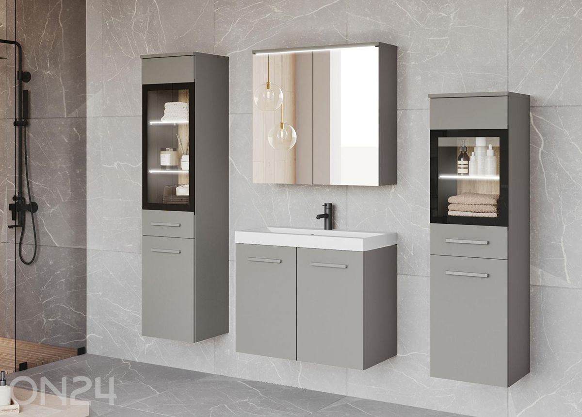 Vannitoakomplekt Madrit II + LED suurendatud