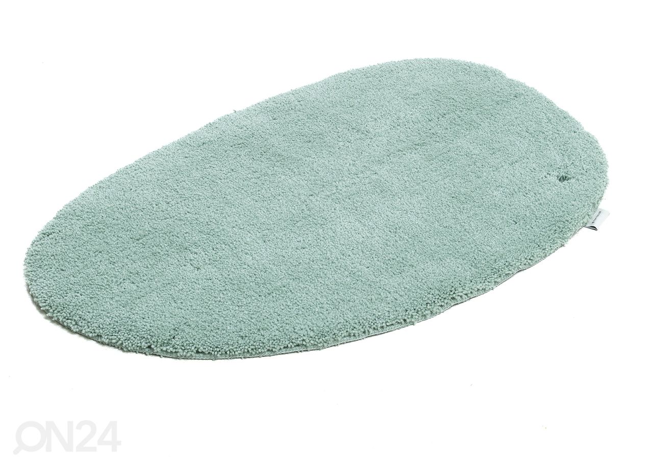 Vannitoavaip Tom Tailor Cozy Bath Uni Pebble 60x100 cm, mündiroheline suurendatud