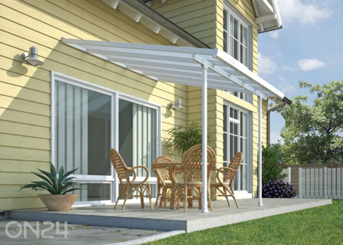 Varikatus terrassile Feria 3x3 m suurendatud