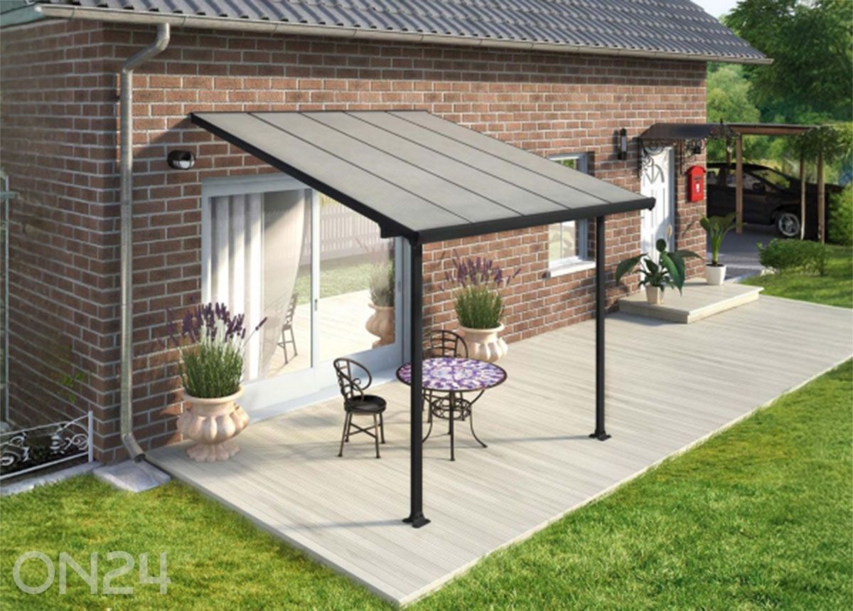 Varikatus terrassile Feria 3x3 m suurendatud