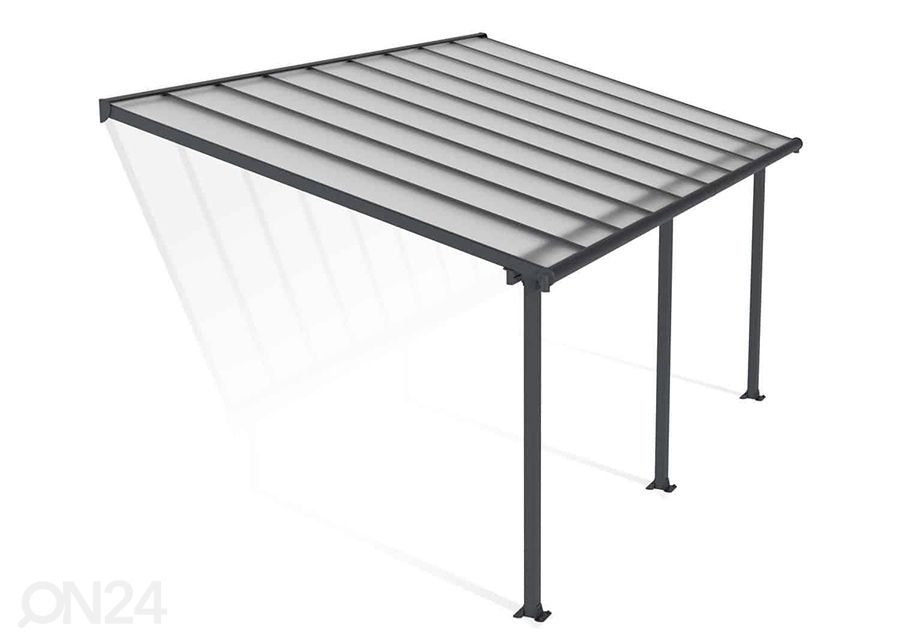 Varikatus terrassile Olympia 3x5,46 m suurendatud