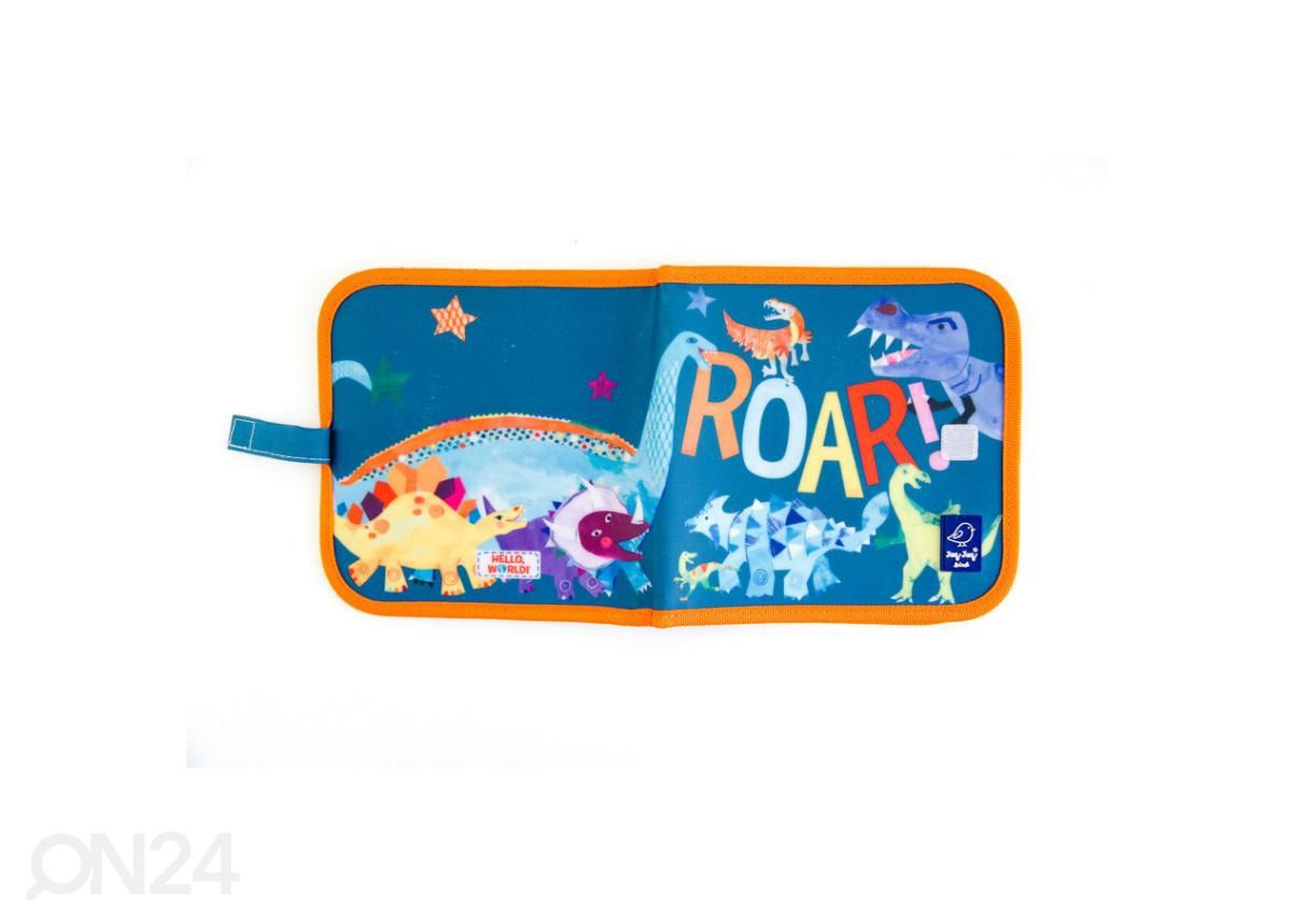 Värviraamat tolmuvabade kriitidega Jaq Jaq Bird Dinosaurused 20x20 cm suurendatud