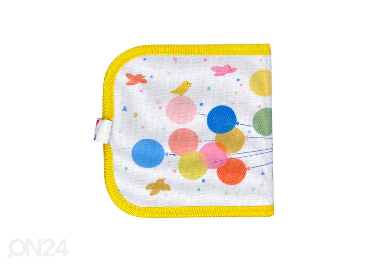 Värviraamat tolmuvabade kriitidega Jaq Jaq Bird Sebrad 15x15 cm suurendatud