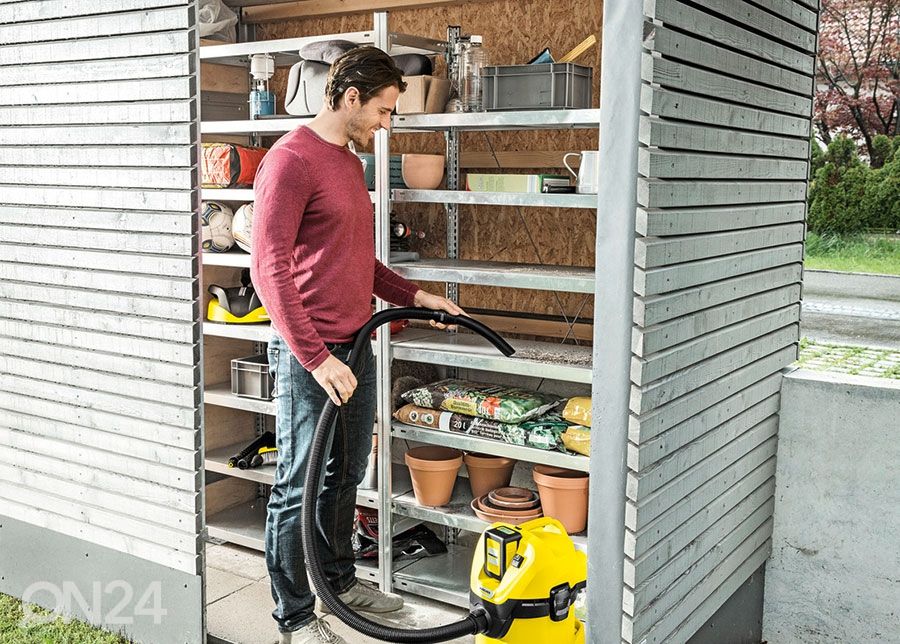 Vee- ja tolmuimeja WD 3 Kärcher, akukomplektiga suurendatud