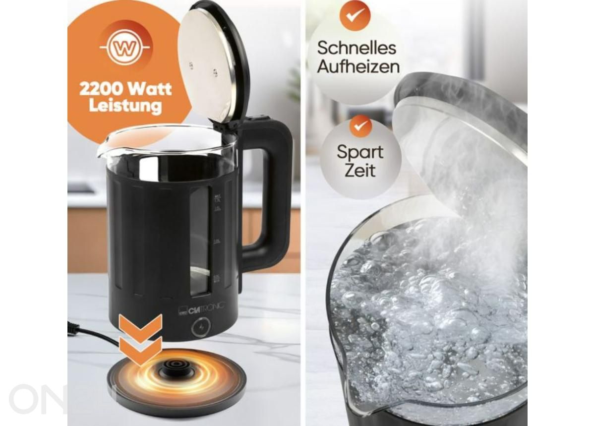 Veekeetja Clatronic 1,7 L WK3837G suurendatud